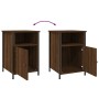 Bedside tables 2 pcs brown oak plywood 40x42x60 cm by vidaXL, Nightstands - Ref: Foro24-825922, Price: 50,31 €, Discount: %