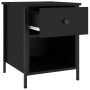 Nightstands 2 pcs engineered wood black 40x42x50 cm by vidaXL, Nightstands - Ref: Foro24-825934, Price: 75,24 €, Discount: %