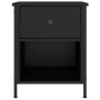 Nightstands 2 pcs engineered wood black 40x42x50 cm by vidaXL, Nightstands - Ref: Foro24-825934, Price: 75,24 €, Discount: %