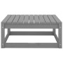 3-piece garden furniture set in solid pine wood, gray color. by vidaXL, Garden sets - Ref: Foro24-805712, Price: 118,14 €, Di...