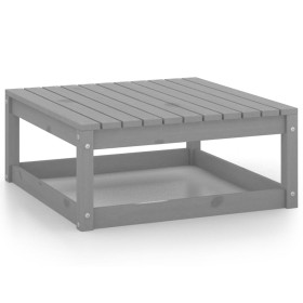 Garden footstool solid gray pine wood 70x70x30 cm by vidaXL, Garden sets - Ref: Foro24-805672, Price: 60,99 €, Discount: %