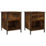 Nightstands 2 pcs engineered wood smoked oak 40x42x50 cm by vidaXL, Nightstands - Ref: Foro24-825938, Price: 50,98 €, Discoun...