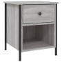 Mesita de noche 2 uds madera ingeniería gris Sonoma 40x42x50 cm de vidaXL, Mesitas de noche - Ref: Foro24-825940, Precio: 72,...