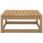 Set de muebles de jardín 2 pzas cojines madera pino marrón miel de vidaXL, Sofás modulares de exterior - Ref: Foro24-805753, ...