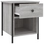 Mesita de noche 2 uds madera ingeniería gris Sonoma 40x42x50 cm de vidaXL, Mesitas de noche - Ref: Foro24-825940, Precio: 72,...