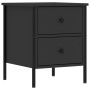 Nightstands 2 pcs engineered wood black 40x42x50 cm by vidaXL, Nightstands - Ref: Foro24-825984, Price: 103,27 €, Discount: %