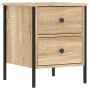 Nightstands 2 pcs engineered wood Sonoma oak 40x42x50 cm by vidaXL, Nightstands - Ref: Foro24-825986, Price: 93,85 €, Discoun...