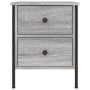 Mesita de noche 2 uds madera ingeniería gris Sonoma 40x42x50 cm de vidaXL, Mesitas de noche - Ref: Foro24-825990, Precio: 78,...