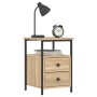 Nightstands 2 pcs engineered wood Sonoma oak 34x35.5x50cm by vidaXL, Nightstands - Ref: Foro24-826016, Price: 98,22 €, Discou...