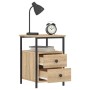 Nightstands 2 pcs engineered wood Sonoma oak 34x35.5x50cm by vidaXL, Nightstands - Ref: Foro24-826016, Price: 98,22 €, Discou...