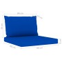 4-seater garden sofa with blue cushions by vidaXL, Garden sets - Ref: Foro24-3065239, Price: 247,94 €, Discount: %