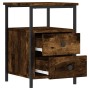 Nightstand 2 pcs engineered wood smoked oak 34x35.5x50cm by vidaXL, Nightstands - Ref: Foro24-826018, Price: 78,17 €, Discoun...