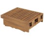 Folding sun lounger with solid acacia wood cushion. by vidaXL, Loungers - Ref: Foro24-3064165, Price: 214,99 €, Discount: %