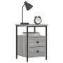 Bedside tables 2 units engineered wood gray Sonoma 34x35.5x50 cm by vidaXL, Nightstands - Ref: Foro24-826020, Price: 85,16 €,...