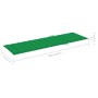 Tumbona doble y cojines verde madera pino impregnada de vidaXL, Tumbonas - Ref: Foro24-3065884, Precio: 207,64 €, Descuento: %