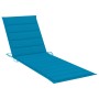 Folding sun lounger with solid acacia wood cushion by vidaXL, Loungers - Ref: Foro24-3064168, Price: 216,13 €, Discount: %