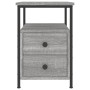 Mesitas noche 2 uds madera ingeniería gris Sonoma 34x35,5x50 cm de vidaXL, Mesitas de noche - Ref: Foro24-826020, Precio: 85,...