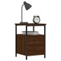 Bedside tables 2 units engineered wood brown oak 34x35.5x50cm by vidaXL, Nightstands - Ref: Foro24-826022, Price: 81,95 €, Di...