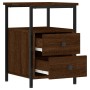 Bedside tables 2 units engineered wood brown oak 34x35.5x50cm by vidaXL, Nightstands - Ref: Foro24-826022, Price: 81,95 €, Di...