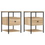 Nightstands 2 pcs engineered wood Sonoma oak 40x42x56 cm by vidaXL, Nightstands - Ref: Foro24-826026, Price: 87,18 €, Discoun...