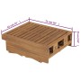 Tumbona plegable con cojín madera maciza de acacia de vidaXL, Tumbonas - Ref: Foro24-3064175, Precio: 216,13 €, Descuento: %