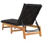 Liege mit Kissen aus synthetischem Rattan und massivem Akazienholz von vidaXL, Liegen - Ref: Foro24-319723, Preis: 157,36 €, ...