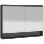 Armario de baño con espejo MDF gris antracita 80x15x60 cm de vidaXL, Tocadores de baño - Ref: Foro24-331536, Precio: 131,36 €...