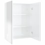 Armario de espejo de baño MDF blanco brillante 60x15x75 cm de vidaXL, Tocadores de baño - Ref: Foro24-331525, Precio: 112,64 ...