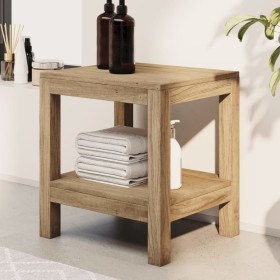 Badezimmer-Beistelltisch aus massivem Teakholz, 45 x 35 x 45 cm von vidaXL, Badezimmerzubehör - Ref: Foro24-340747, Preis: 73...