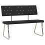 Synthetic leather bench 110 cm black by vidaXL, Dining and kitchen benches - Ref: Foro24-325855, Price: 164,99 €, Discount: %