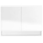 Bathroom cabinet with glossy white MDF mirror 80x15x60 cm by vidaXL, bathroom vanities - Ref: Foro24-331532, Price: 97,30 €, ...