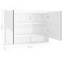 Bathroom cabinet with glossy white MDF mirror 80x15x60 cm by vidaXL, bathroom vanities - Ref: Foro24-331532, Price: 97,30 €, ...