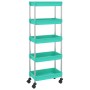 Kitchen cart 5 levels iron and ABS turquoise 42x29x128 cm by vidaXL, Kitchen and dining carts - Ref: Foro24-336334, Price: 47...