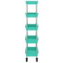 Kitchen cart 5 levels iron and ABS turquoise 42x29x128 cm by vidaXL, Kitchen and dining carts - Ref: Foro24-336334, Price: 47...