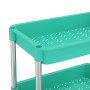 Kitchen cart 5 levels iron and ABS turquoise 42x29x128 cm by vidaXL, Kitchen and dining carts - Ref: Foro24-336334, Price: 47...