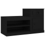 Shoe cabinet made of black plywood wood 100x42x60 cm by vidaXL, Shoe racks and shoe organizers - Ref: Foro24-816417, Price: 6...