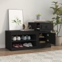 Shoe cabinet made of black plywood wood 100x42x60 cm by vidaXL, Shoe racks and shoe organizers - Ref: Foro24-816417, Price: 6...