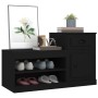 Shoe cabinet made of black plywood wood 100x42x60 cm by vidaXL, Shoe racks and shoe organizers - Ref: Foro24-816417, Price: 6...