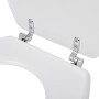 Asiento inodoro con tapas 2 piezas MDF blanco de vidaXL, Asientos de inodoros y bidés - Ref: Foro24-275907, Precio: 60,14 €, ...