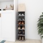 Mueble zapatero de ingeniería gris hormigón 27,5x27x102 cm de vidaXL, Zapateros y organizadores de calzado - Ref: Foro24-8084...