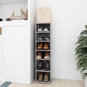 Concrete gray engineering shoe rack furniture 27.5x27x102 cm by vidaXL, Shoe racks and shoe organizers - Ref: Foro24-808493, ...