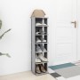 Concrete gray engineering shoe rack furniture 27.5x27x102 cm by vidaXL, Shoe racks and shoe organizers - Ref: Foro24-808493, ...