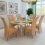 Dining chairs 6 units natural brown rattan by vidaXL, dining chairs - Ref: Foro24-274203, Price: 678,58 €, Discount: %