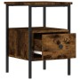 Bedside tables 2 units smoked oak engineered wood 34x36x50 cm by vidaXL, Nightstands - Ref: Foro24-826048, Price: 64,51 €, Di...