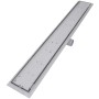 Linear shower drain 2 pieces 930x140 mm stainless steel by vidaXL, Drains - Ref: Foro24-275951, Price: 112,06 €, Discount: %