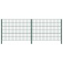 Fence panel with green iron posts 3.4x1.2 m by vidaXL, fence panels - Ref: Foro24-278662, Price: 185,15 €, Discount: %