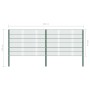 Fence panel with green iron posts 3.4x1.2 m by vidaXL, fence panels - Ref: Foro24-278662, Price: 185,15 €, Discount: %