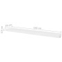 Wall shelves 4 units white 120 cm by vidaXL, Shelves and shelves - Ref: Foro24-276000, Price: 97,73 €, Discount: %