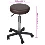 Office stools 2 pcs brown synthetic leather by vidaXL, Office chairs - Ref: Foro24-277178, Price: 94,51 €, Discount: %