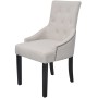 Dining chairs 6 units cream gray fabric by vidaXL, dining chairs - Ref: Foro24-272507, Price: 827,99 €, Discount: %